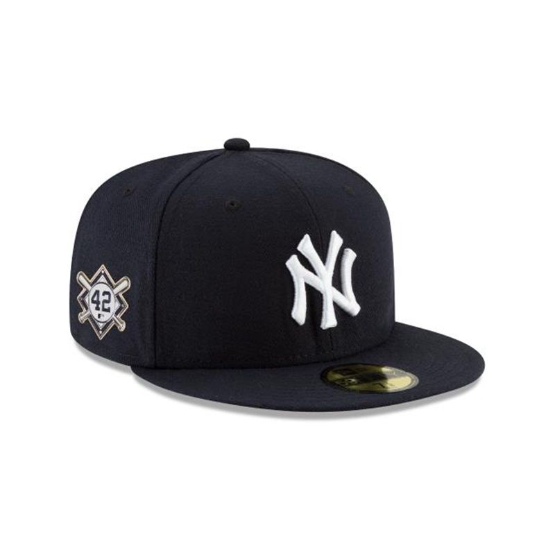 MLB New York Yankees Jackie Robinson Day 59Fifty Fitted (ULN9612) - Blue New Era Caps